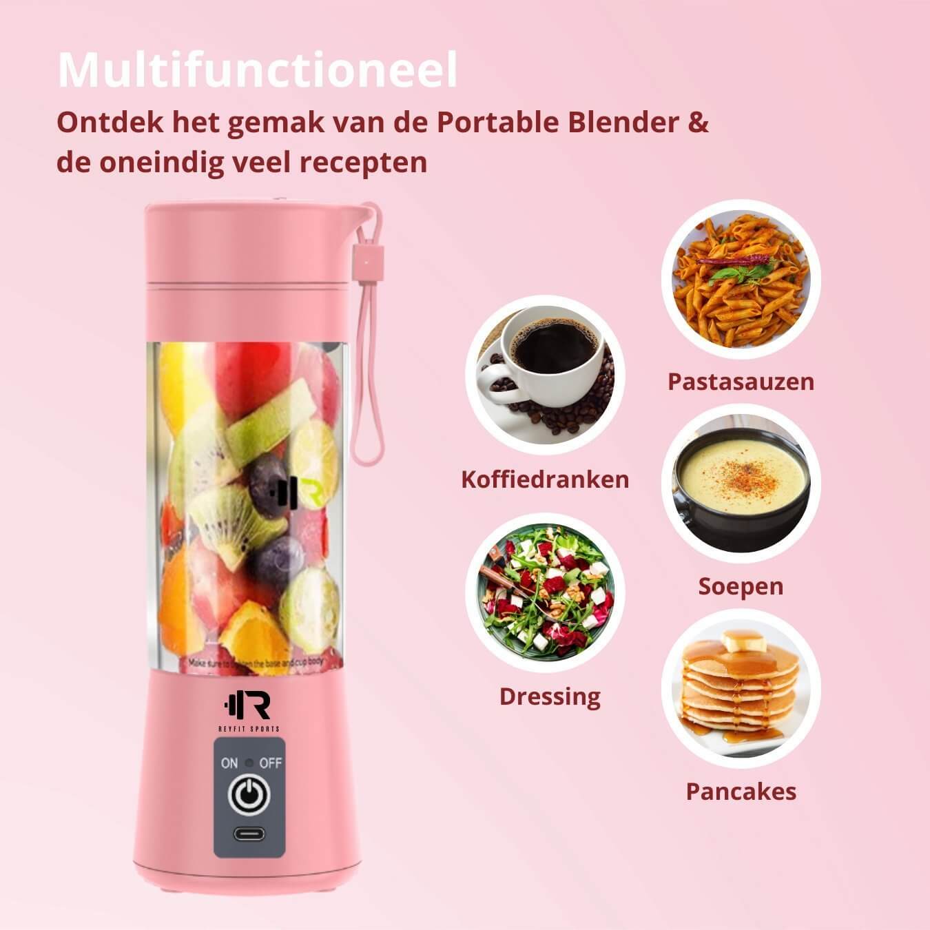 Portable Blender 380 ml - ReyFit Sports