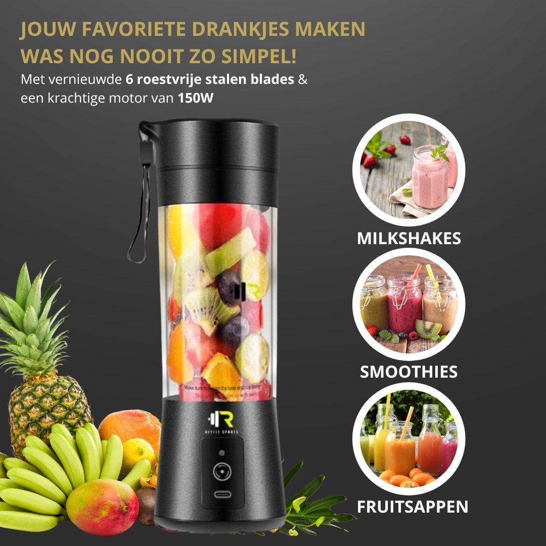 Portable Blender 380 ml - ReyFit Sports