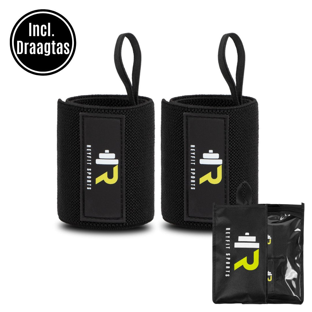 ReyFit Powerpack Lifting Bundle - Lifting Straps + Wrist Wraps + Dip Belt - Zwart - ReyFit Sports