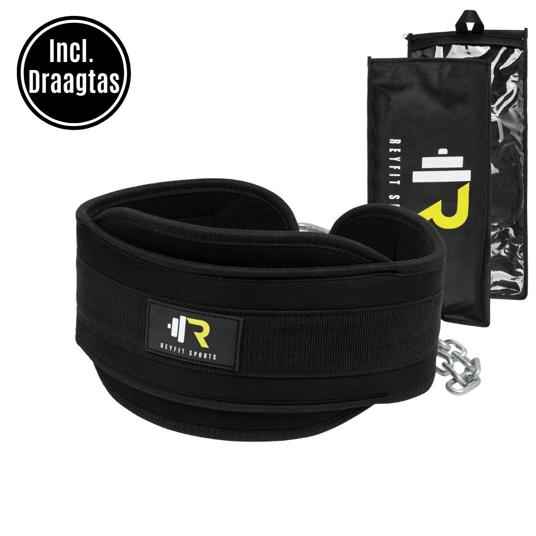 ReyFit Powerpack Lifting Bundle - Lifting Straps + Wrist Wraps + Dip Belt - Zwart - ReyFit Sports