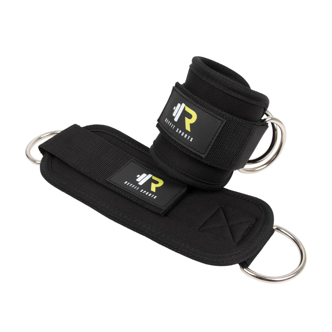 ReyFit Premium Ladies Lifting Bundle - Ankle Straps + Lifting Straps + Wrist Wraps + Weerstandsbanden - ReyFit Sports