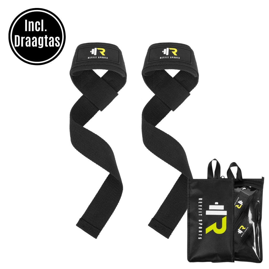 ReyFit Ultimate All In Accessoires Bundel - Lifting Straps + Wrist Wraps + Dip Belt + Foam Roller - Zwart - ReyFit Sports