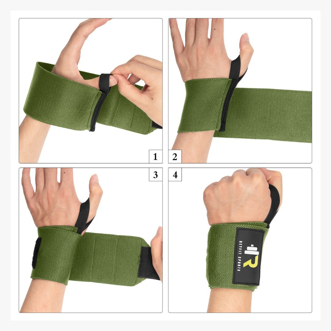 Polsbanden Wrist Wraps - Groen - ReyFit Sports
