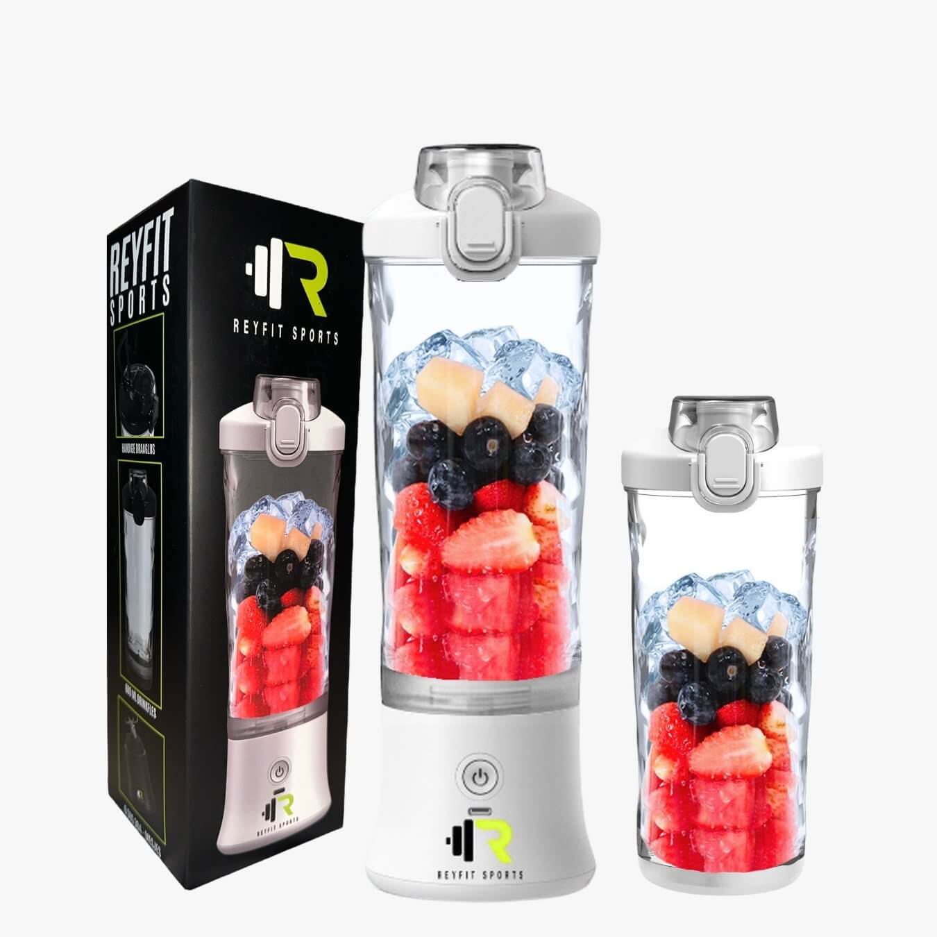 Portable Blender 600ml - ReyFit Sports - Wit