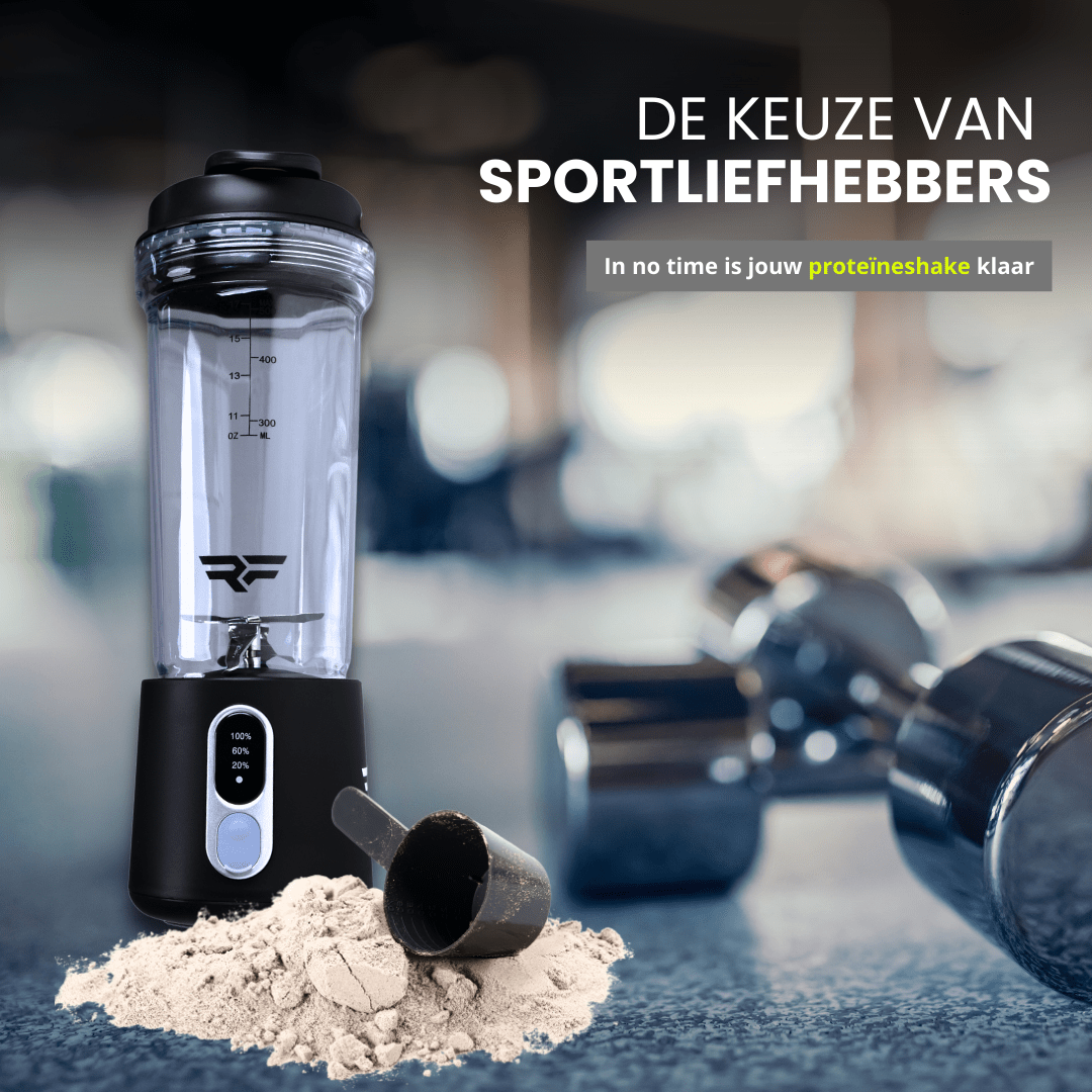 Draagbare Blender 500 ml - 500W Zwart - ReyFit Sports