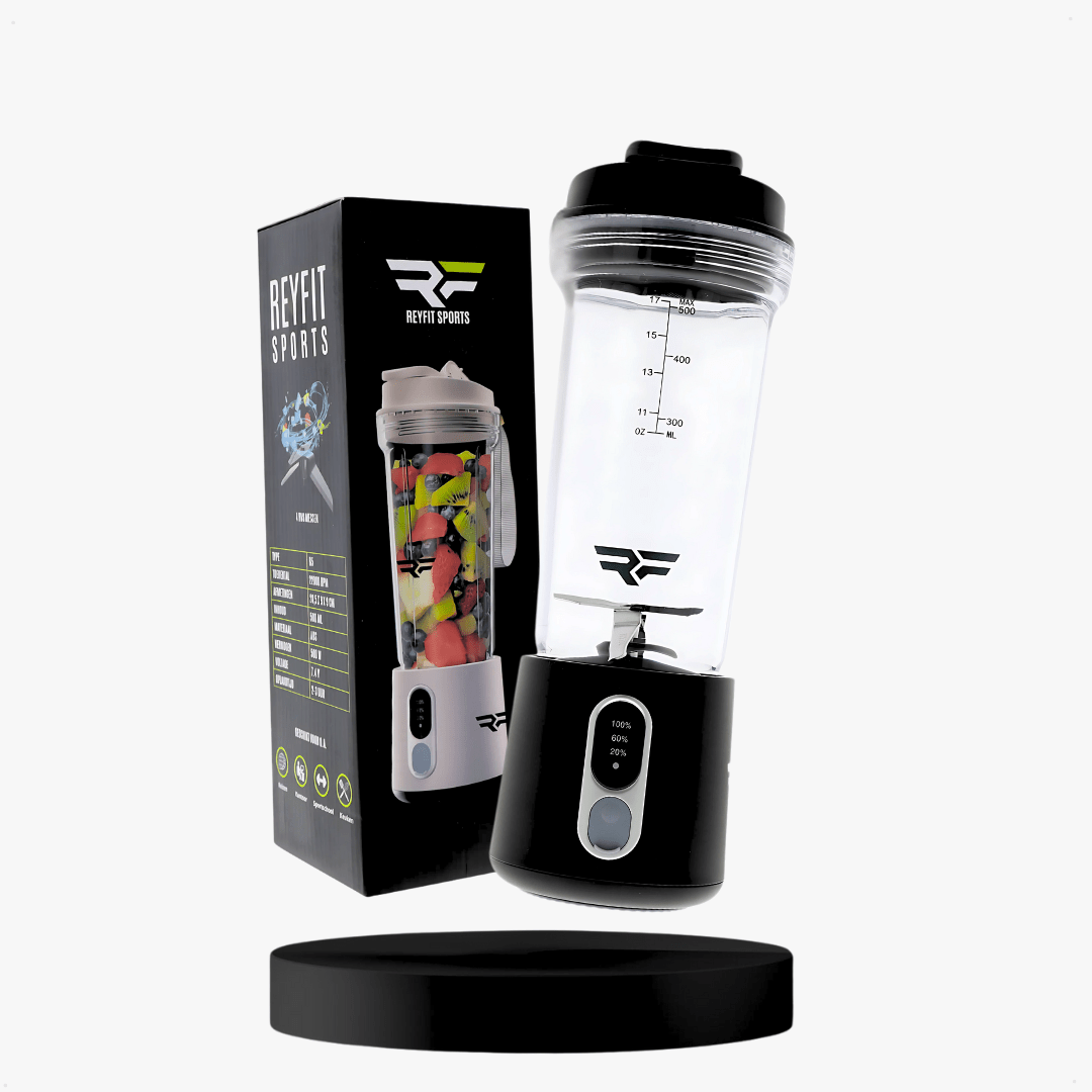 Draagbare Blender 500 ml - 500W Zwart - ReyFit Sports