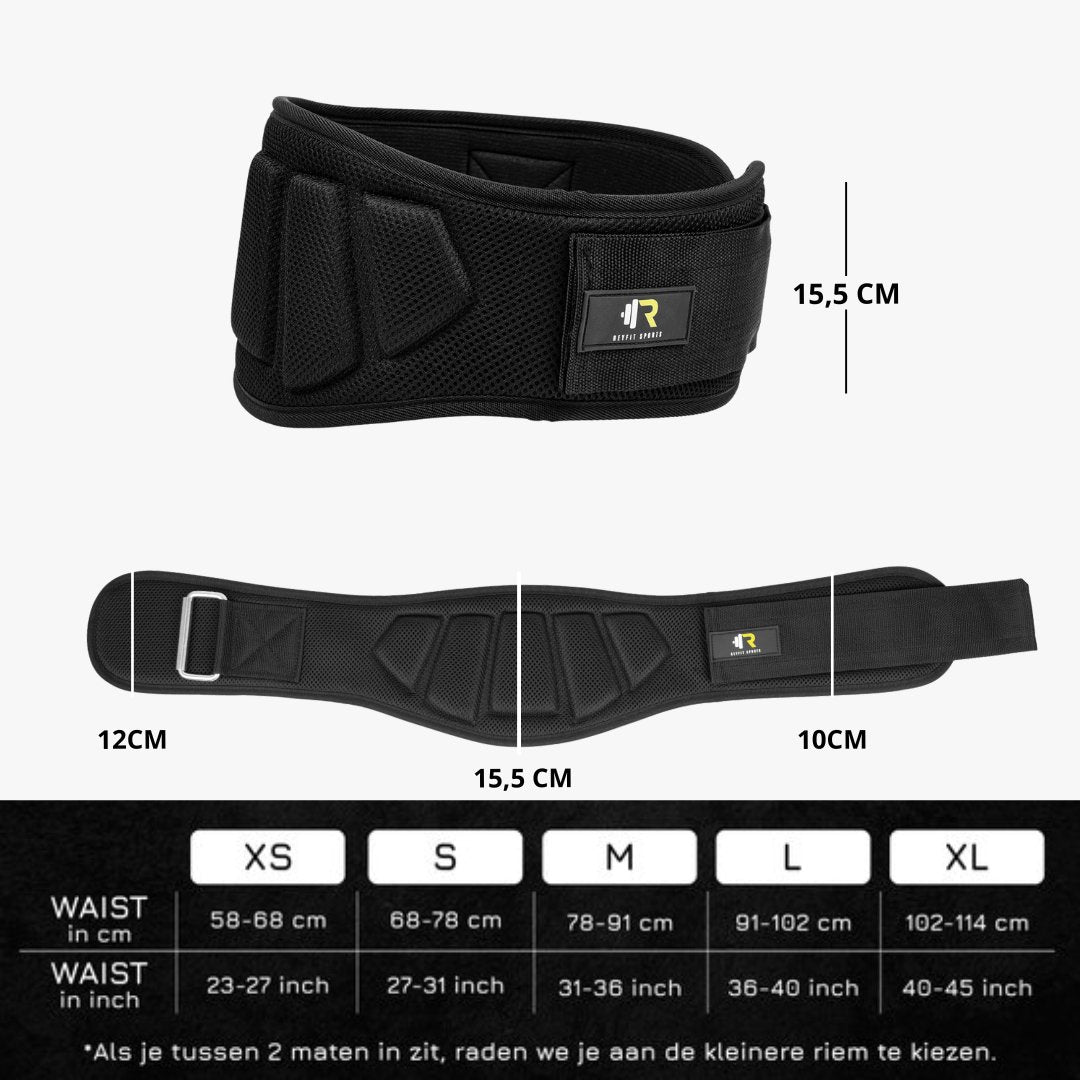 Lifting Belt - Zwart - ReyFit Sports