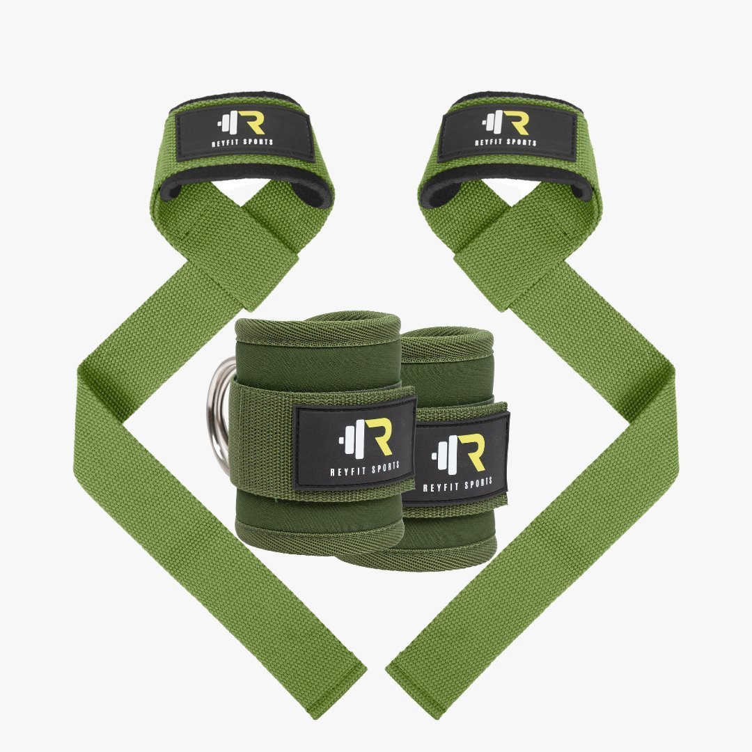 Lifting Bundle - Lifting Straps + Ankle Straps - ReyFit Sports