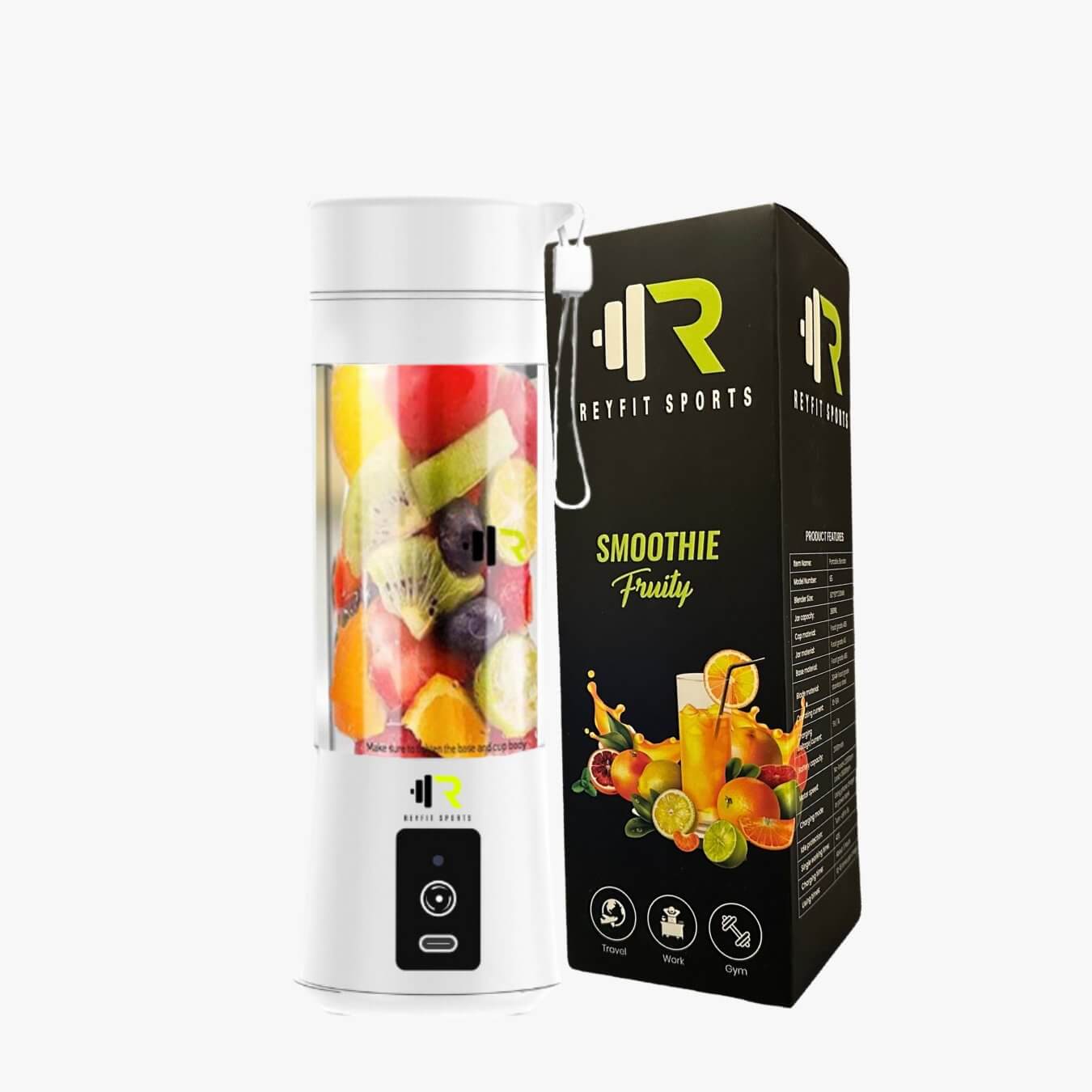 Portable Blender 380 ml - ReyFit Sports